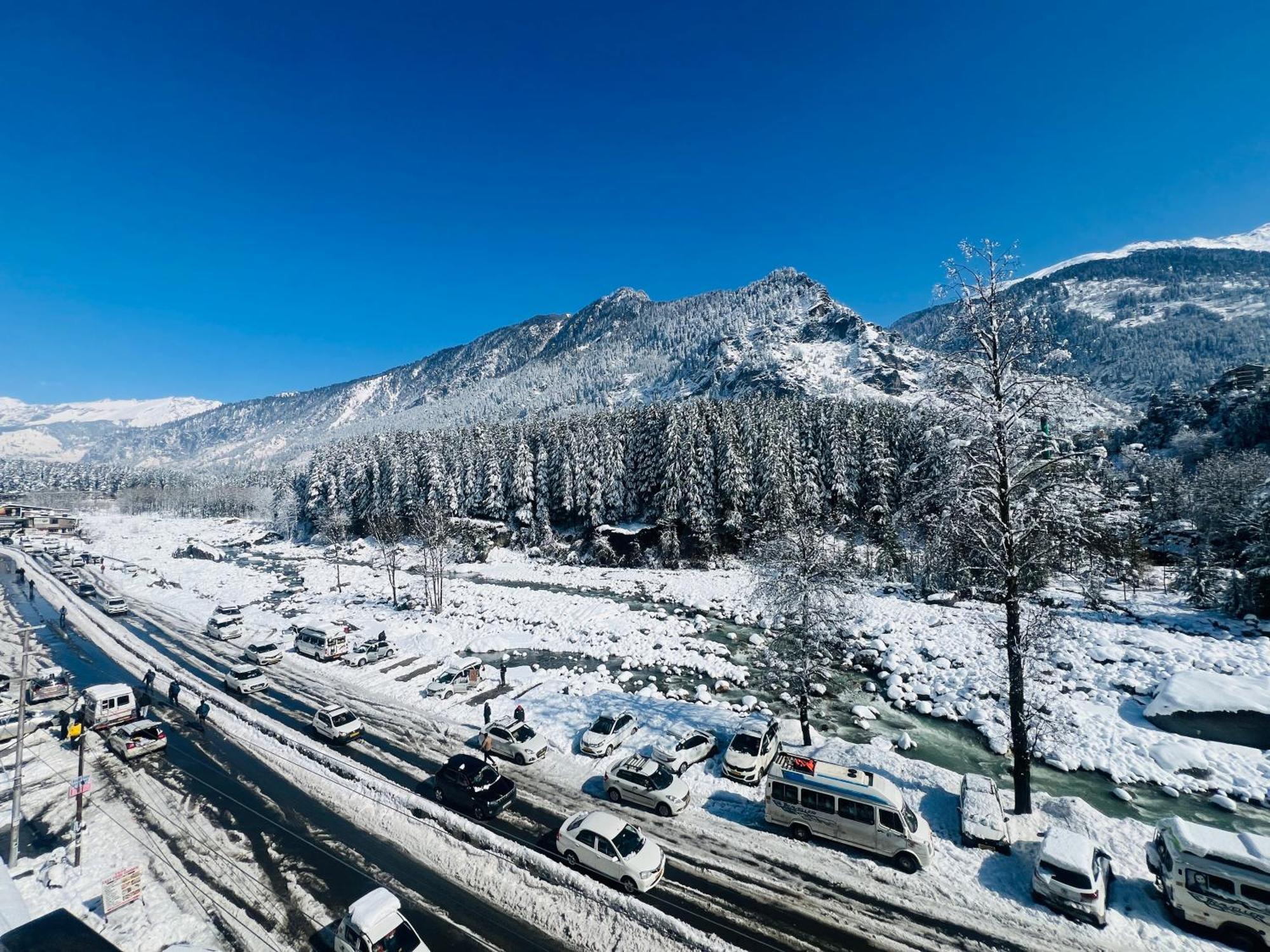 Hotel Green Link -#Near Volvo Bus Stand #Mountain View #River View #Open Terrace Manali  Ngoại thất bức ảnh